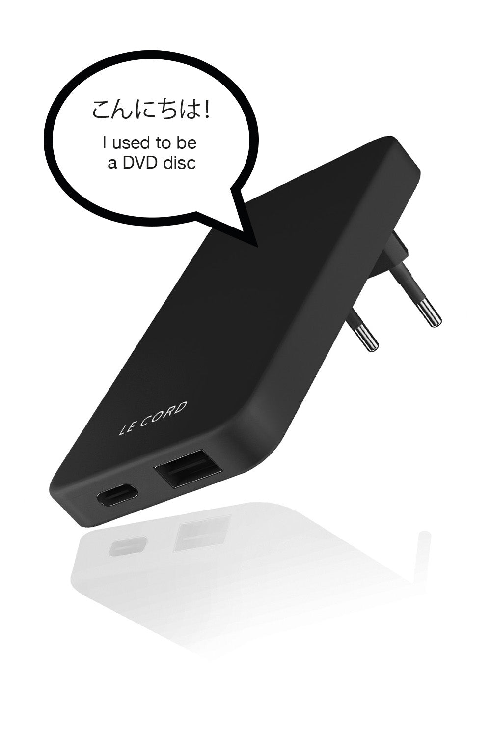 Black Lava ReCharger · 30W PD Recycled Wall Charger-1