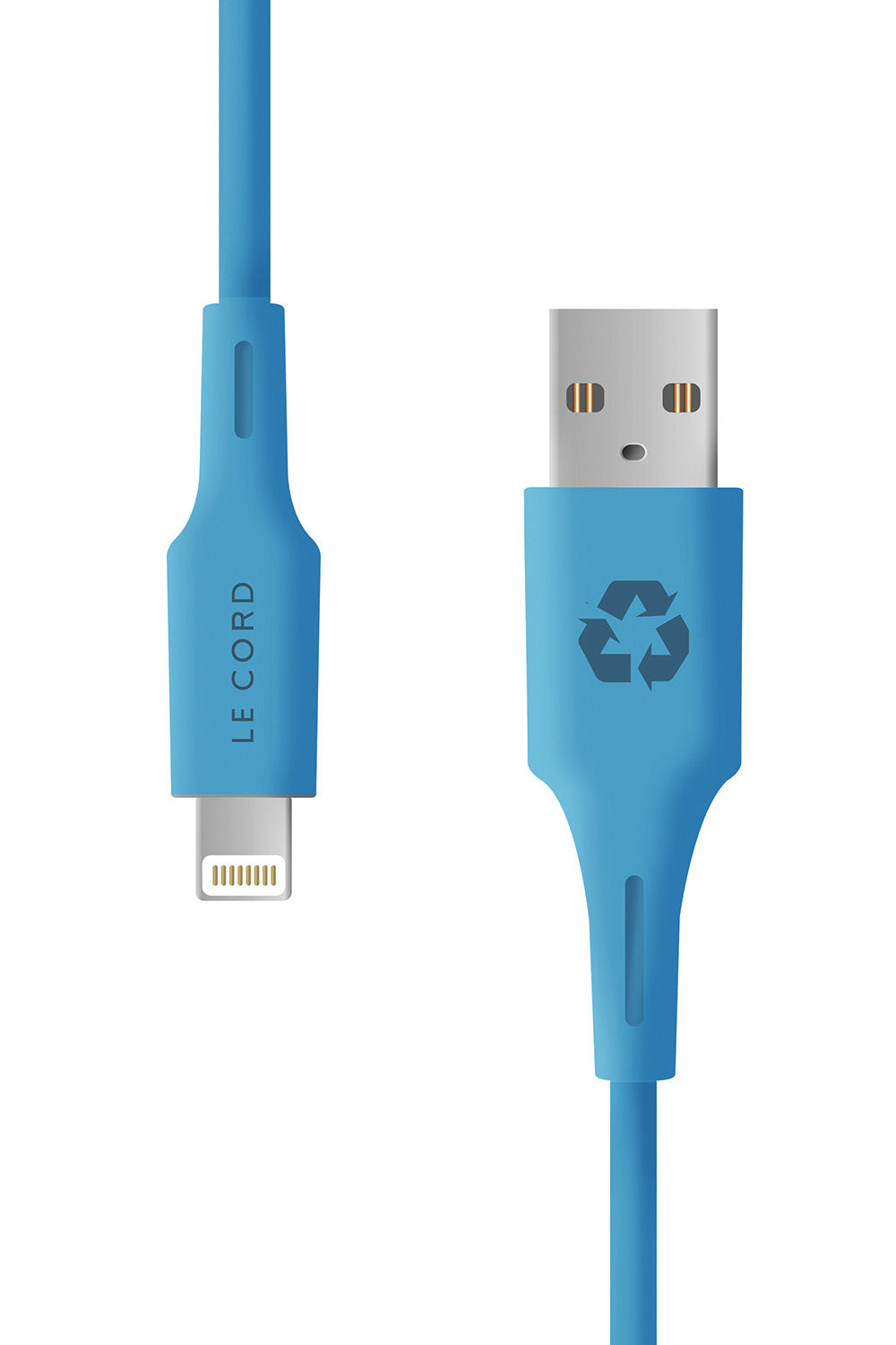 Blue Ocean iPhone Lightning cable · 1.2 meter · Made of recycled plastics-0